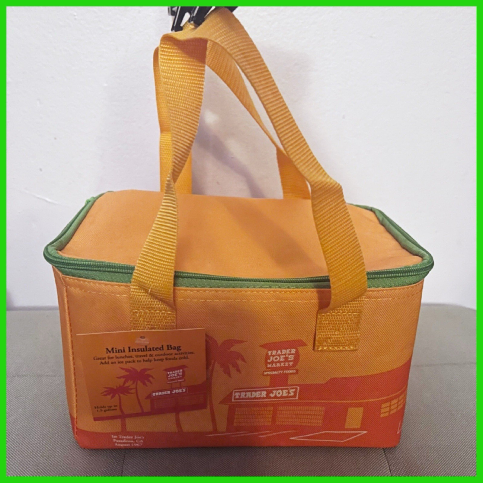 Trader Joe’s Summer 2026 MINI Insulated Bag Limited Edition 1.5 Gal New Orange