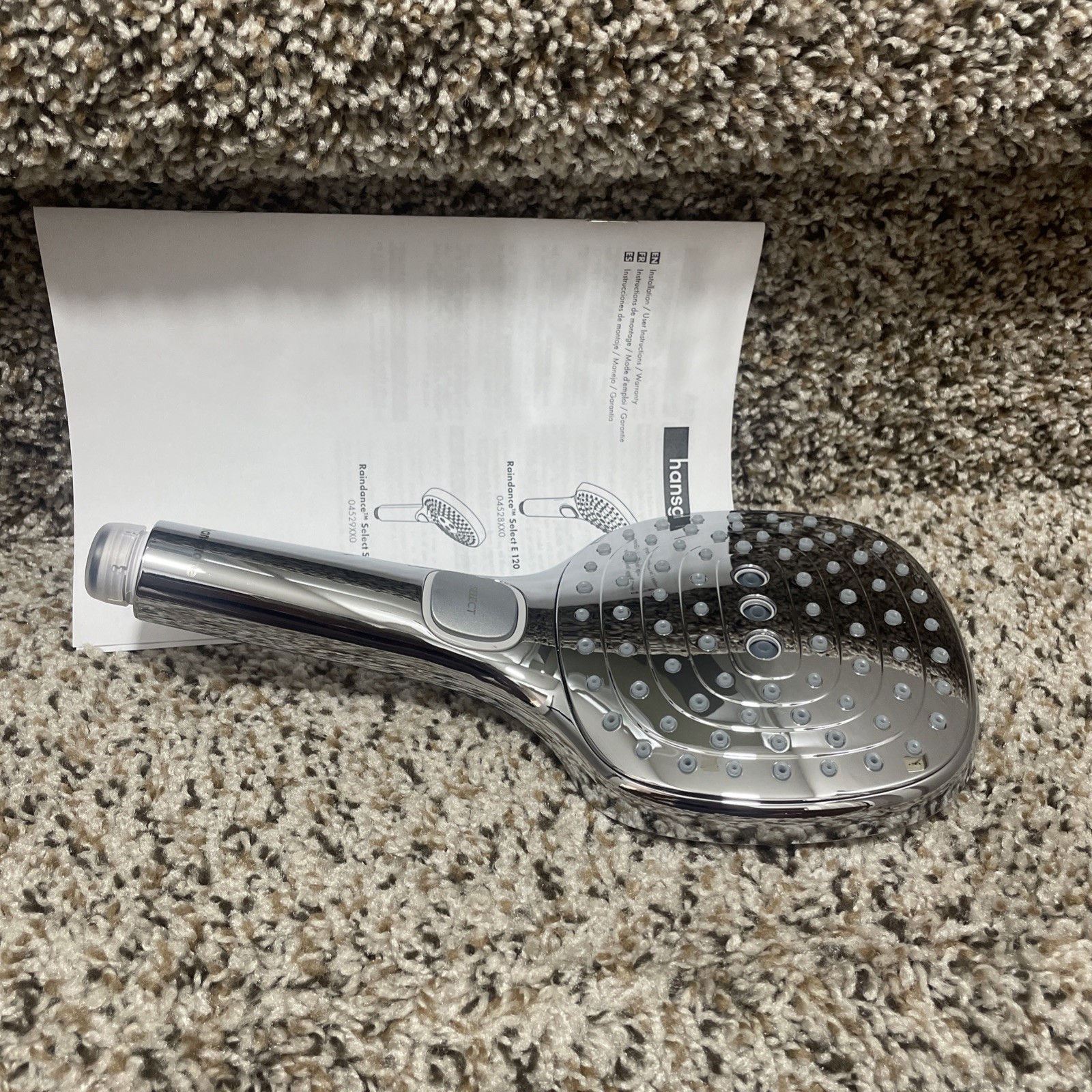Hansgrohe 04528000 Raindance Select E 2.0GPM Multi Function Hand Shower