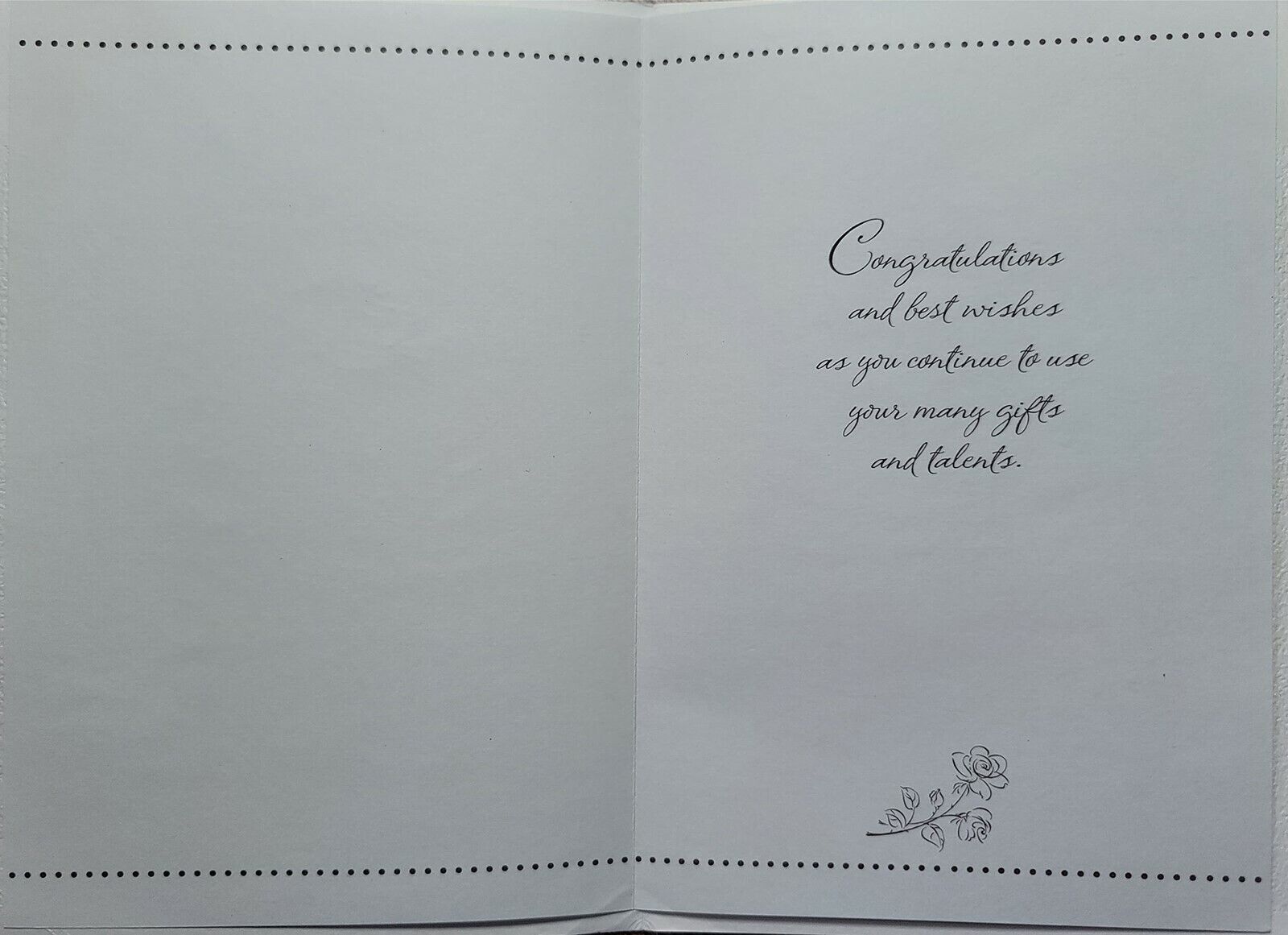 AG Anniversary Card: Congrats & Best Wishes..You Continue to Use Your Many Gifts