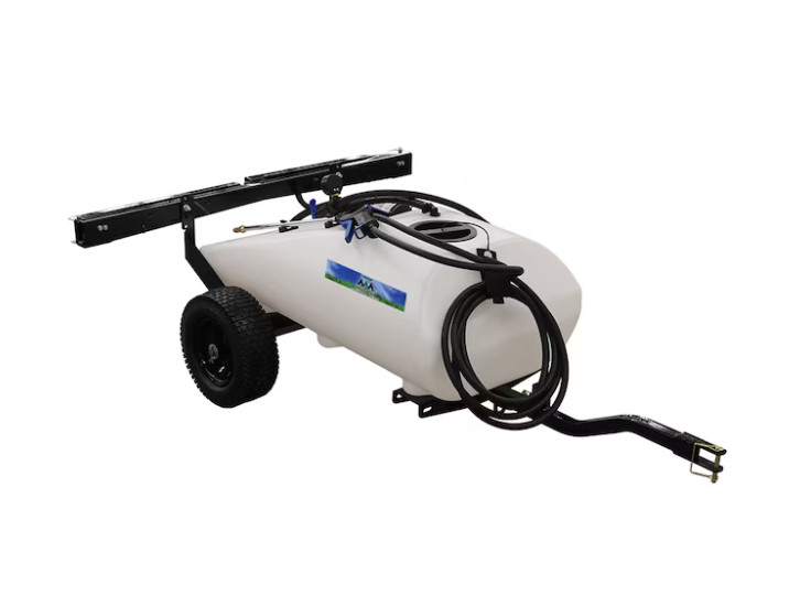 Master MFG 24 Gallon Deluxe Pull-Behind Broadcast Sprayer – 2.2GPM w 7 ft. Swath