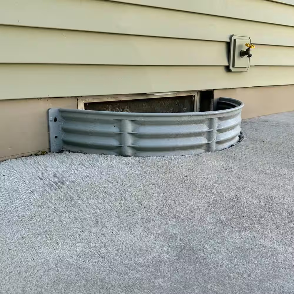 37 In. X 12 In. round Plastic Window Well Free Shipping