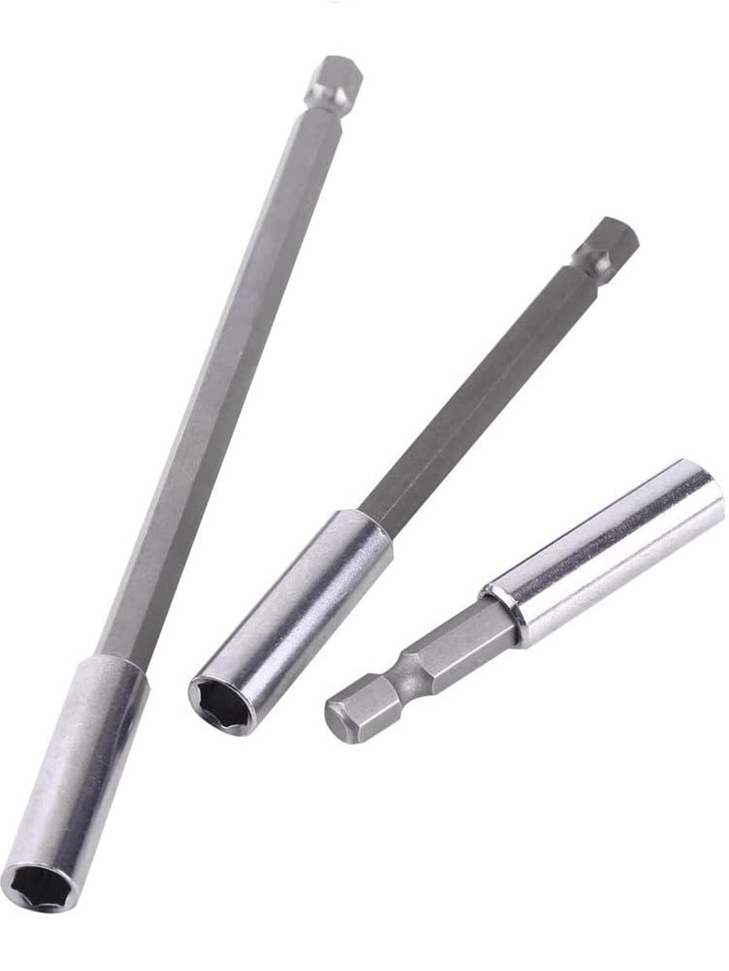 Magnetic Extension Kit 3 Pieces 1/4 Inch Hexagonal – 75 100 150 Mm Shank – Quick