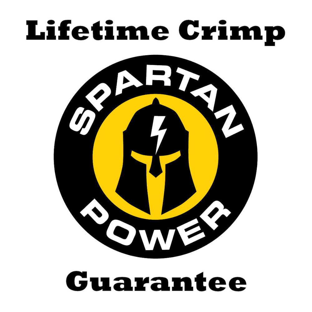 Spartan Power 2 AWG Battery Cables – Made in the USA! Terminated 5/16″ or 3/8″