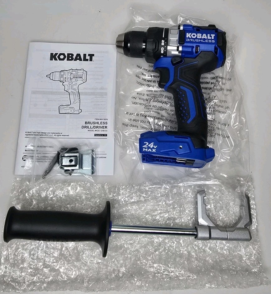NEW KOBALT 24V MAX 1/2″ Brushless Drill / Driver KDD 124B-03 – TOOL ONLY
