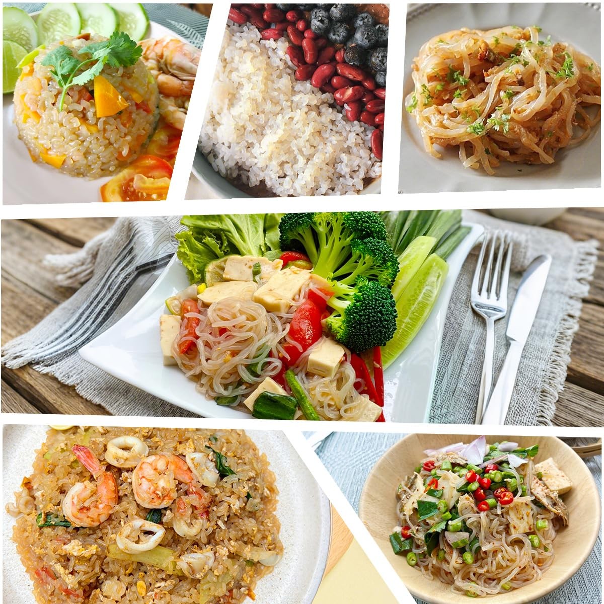MOKI Shirataki Konjac Noodles & Rice Variety Pack – Authentic Thailand Origin-Ze