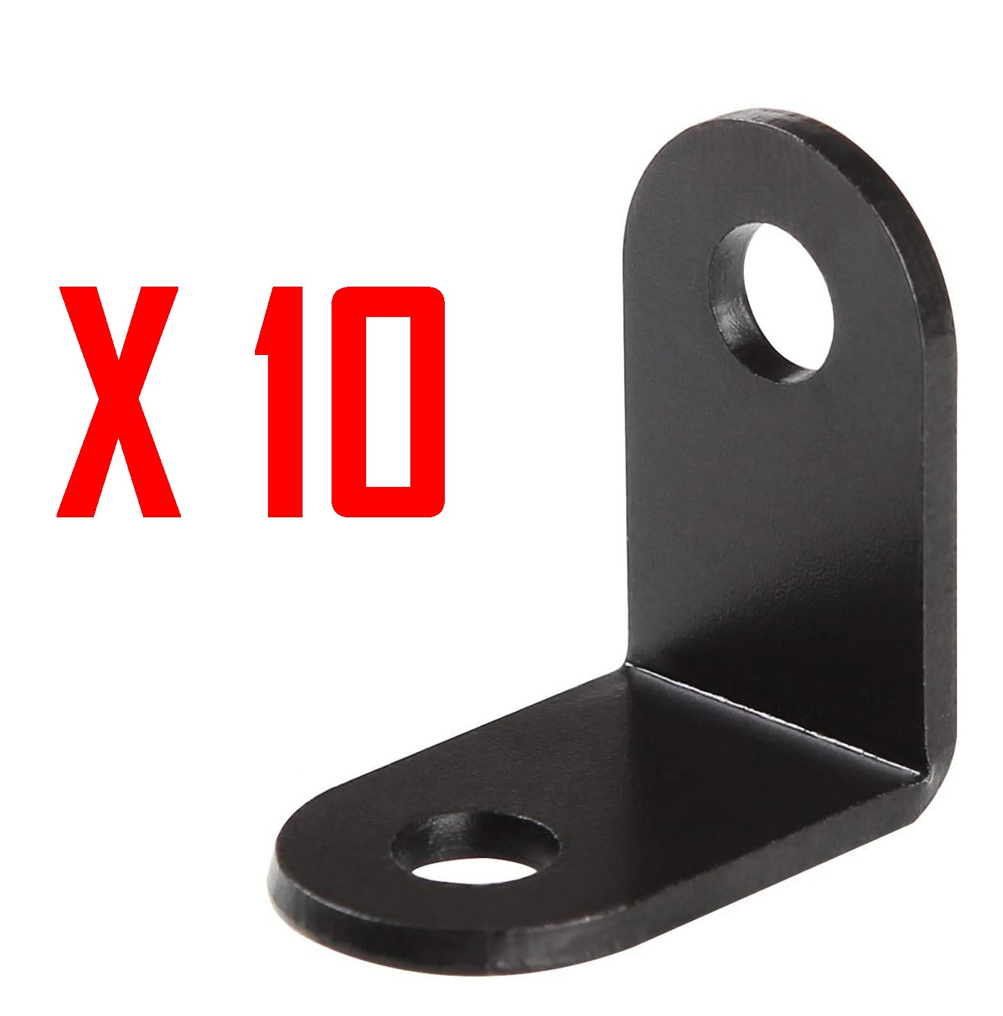 Black 90 Degree L Bracket 1″x1″x 06″ Metal furniture Corner Brace Joint Fastener