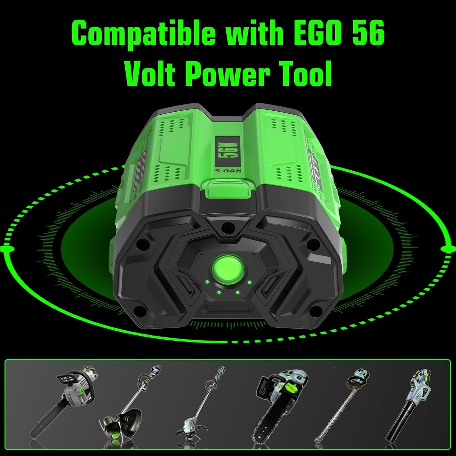 5.0Ah Lithium Battery / Charger For EGO Power+ 56V BA2800 BA2800T BA4200 BA1400