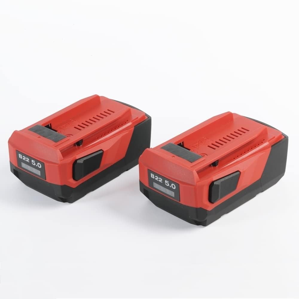 2 Pack 22V 5.0 Replacement Lithium-Ion Battery Compatible with Hilti B22 21.6…