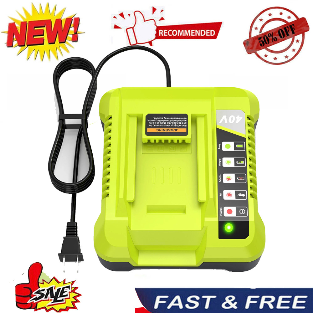 NEW Rapid Charger For Ryobi 40V OP408VNM Lithium Battery OP406VNM OP40602 OP401