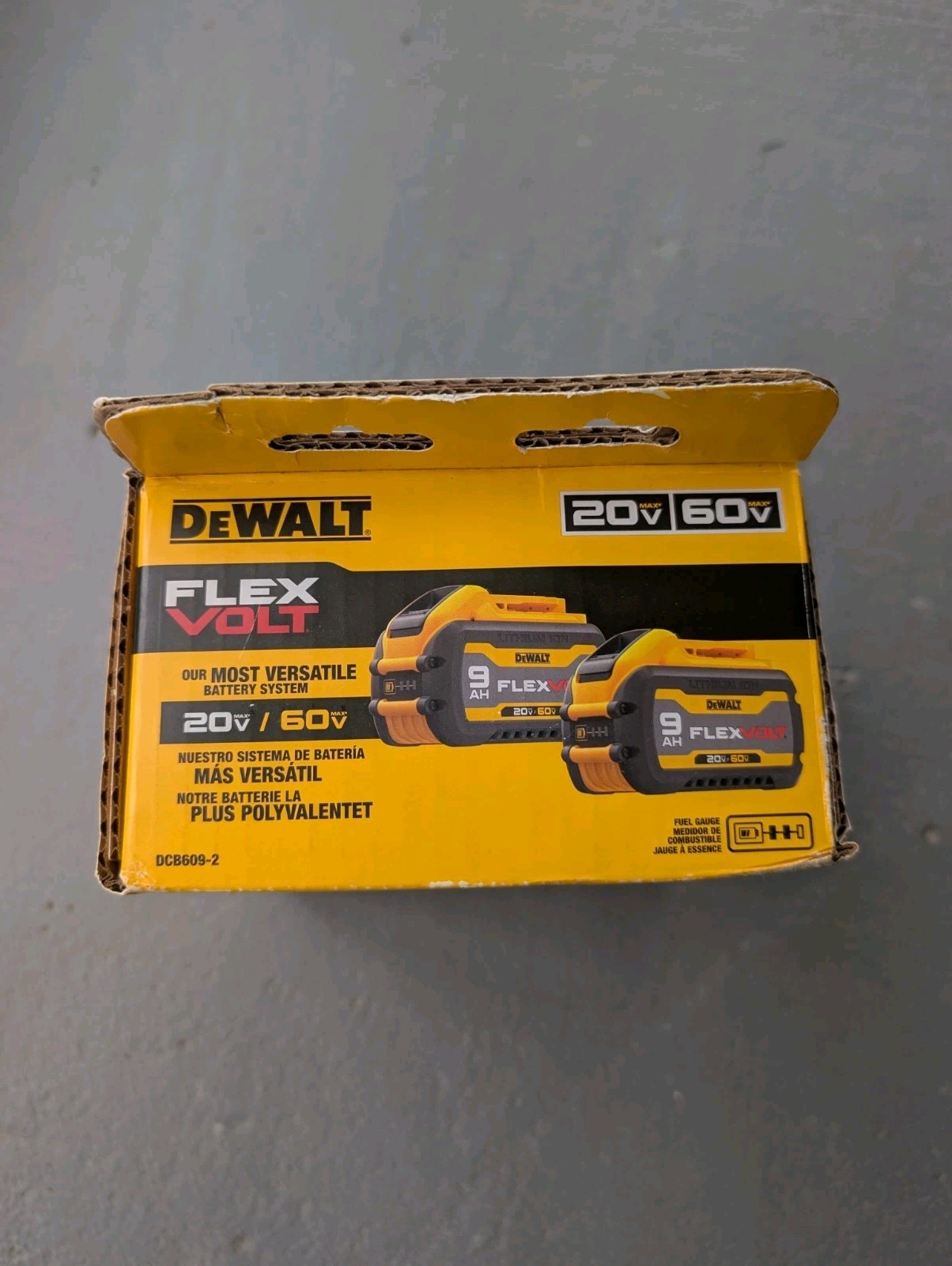 🔋 (2 PACK) PDEWALT FLEXVOLT 20V/60V MAX 9Ah Battery – High Output Power