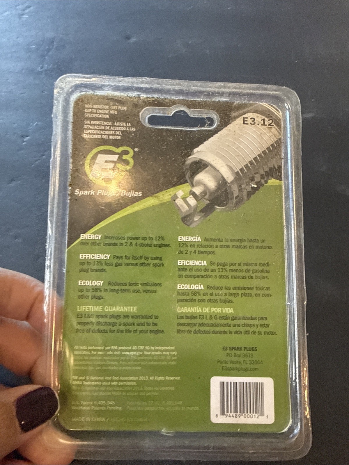E3 Spark Plug E3.12 Fits Many Small 2 cycles NEW