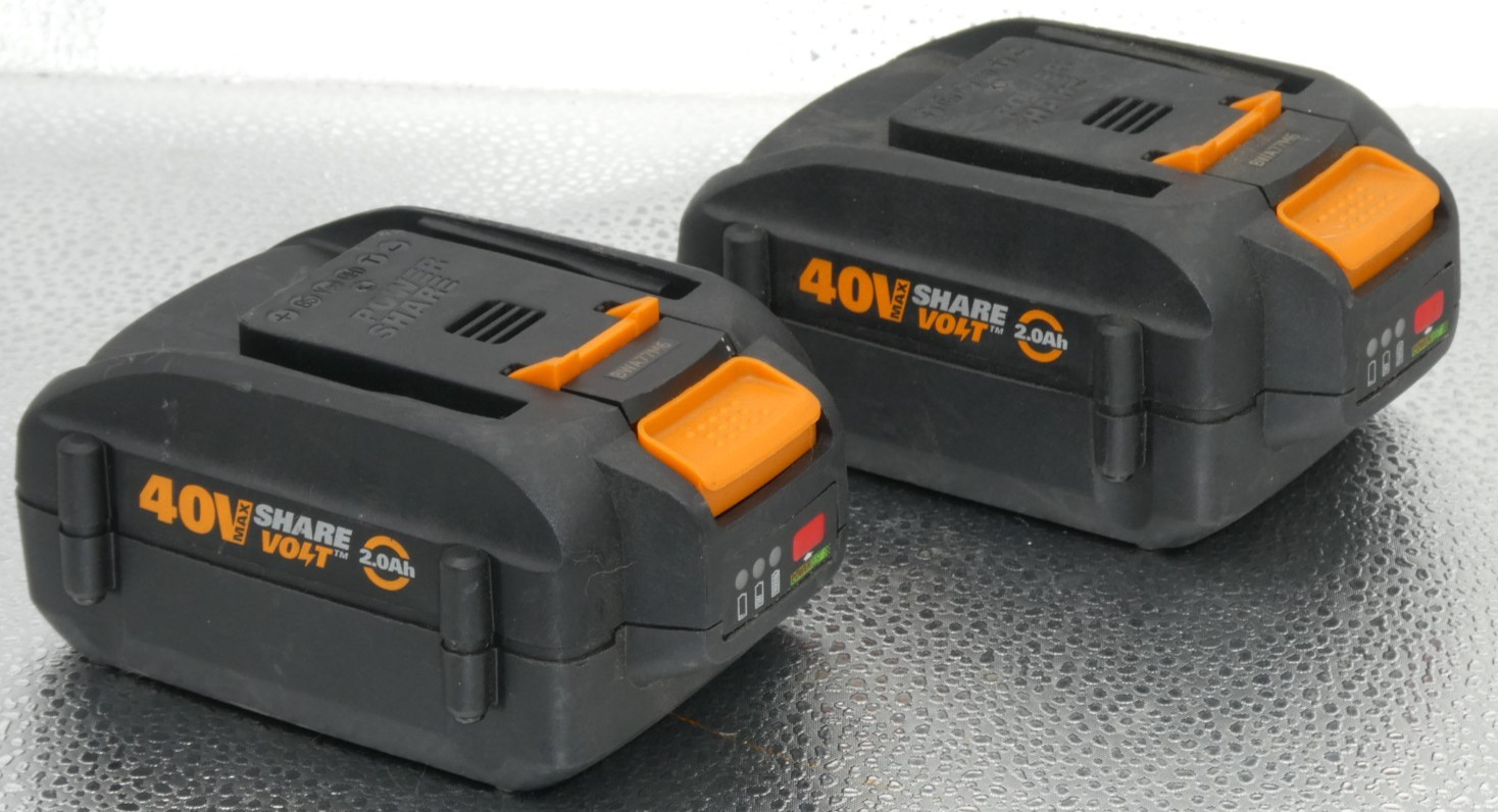 Lot Of 2WORX WA3580 40V 2.0Ah Max Lithium Battery Genuine-TESTED