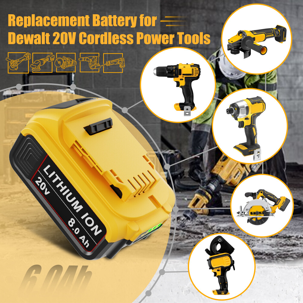 NEW Pack For Dewalt 20V 20 Volt Max 3.5/8.0/12.0AH Lithium Ion Battery DCB200-2