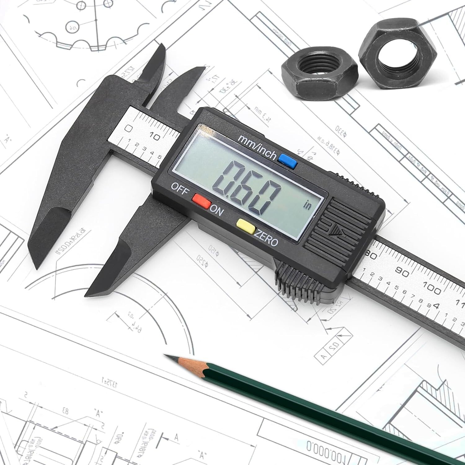 6″ 150mm Digital Caliper Micrometer LCD Gauge Vernier Electronic Measuring Tool