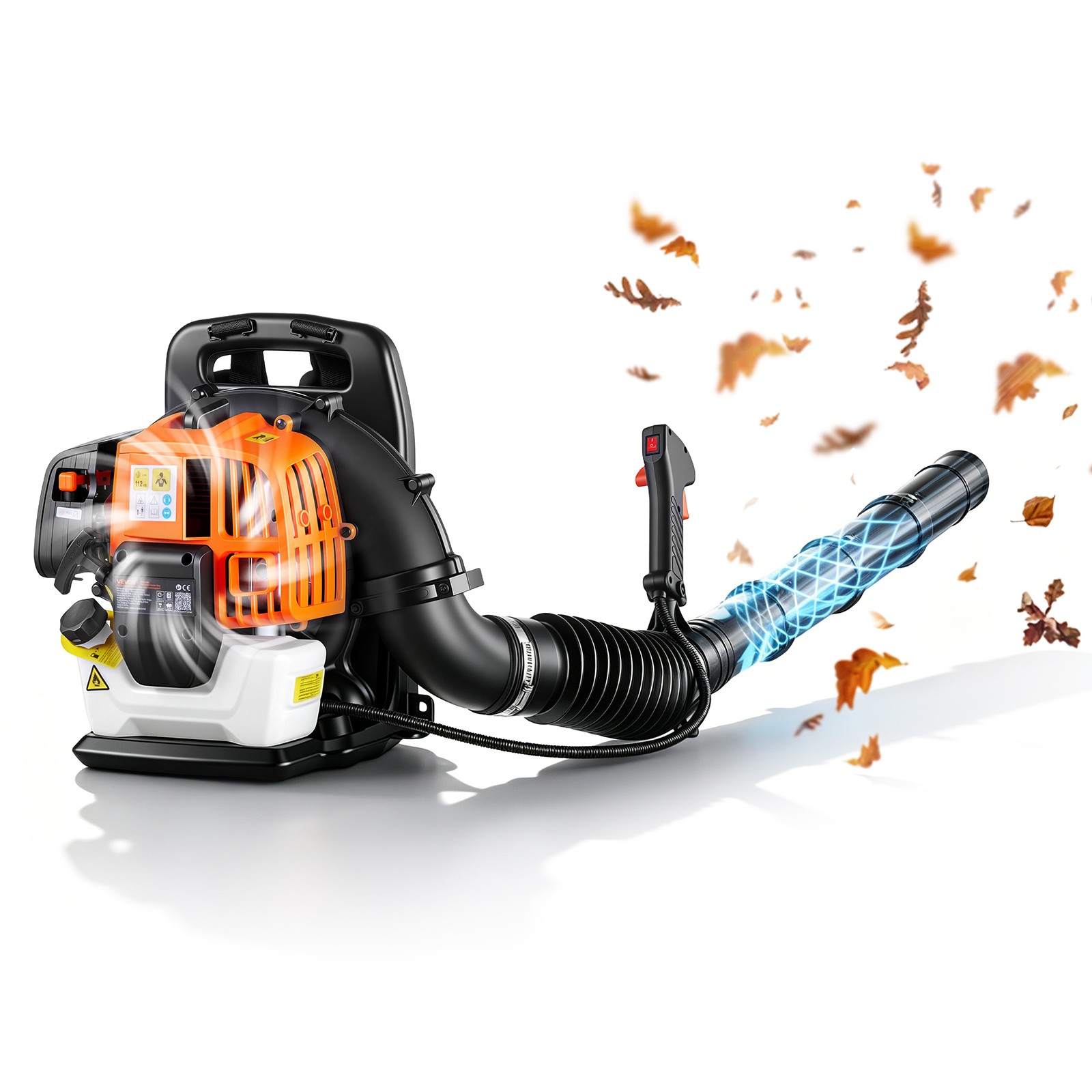 VEVOR Backpack Leaf Blower 43CC 2-Stroke Gas Powered Leaf Blower 447CFM 150MPH