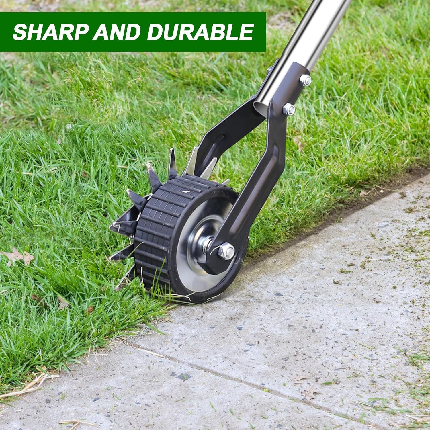 Wheel Rotary Edger Lawn Tool, Sidewalk 66.7Inch Manual Lawn Edger