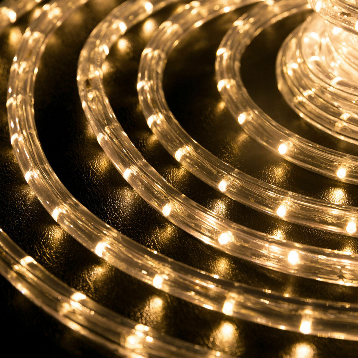 Warm White LED Rope Lighting Flexible Indoor Outdoor Christmas Extend to 300ft