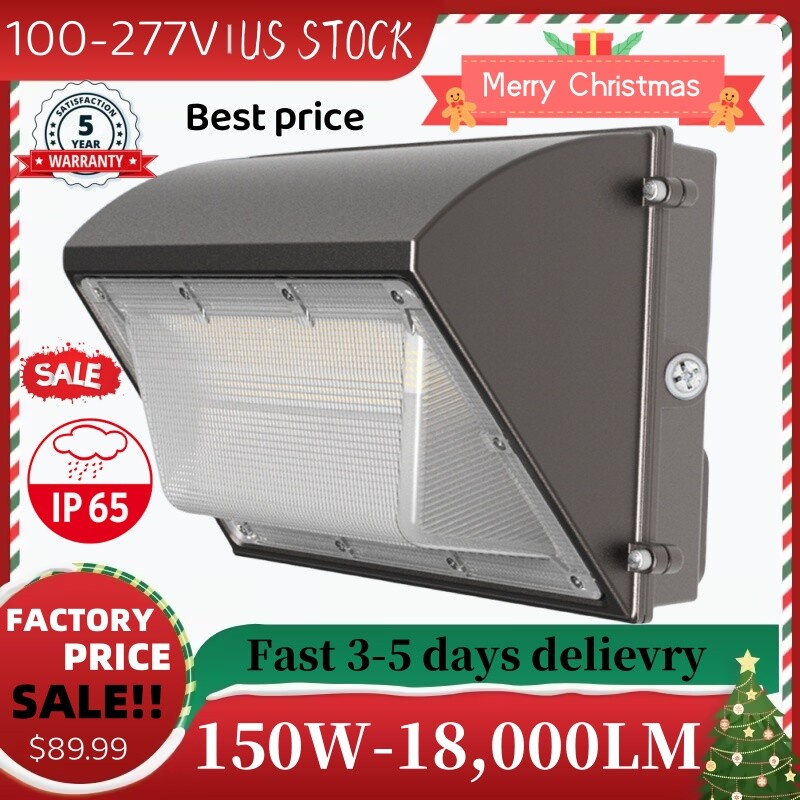 150W LED Wall Pack Light Commercial Security Area Lighting for Building Workshop