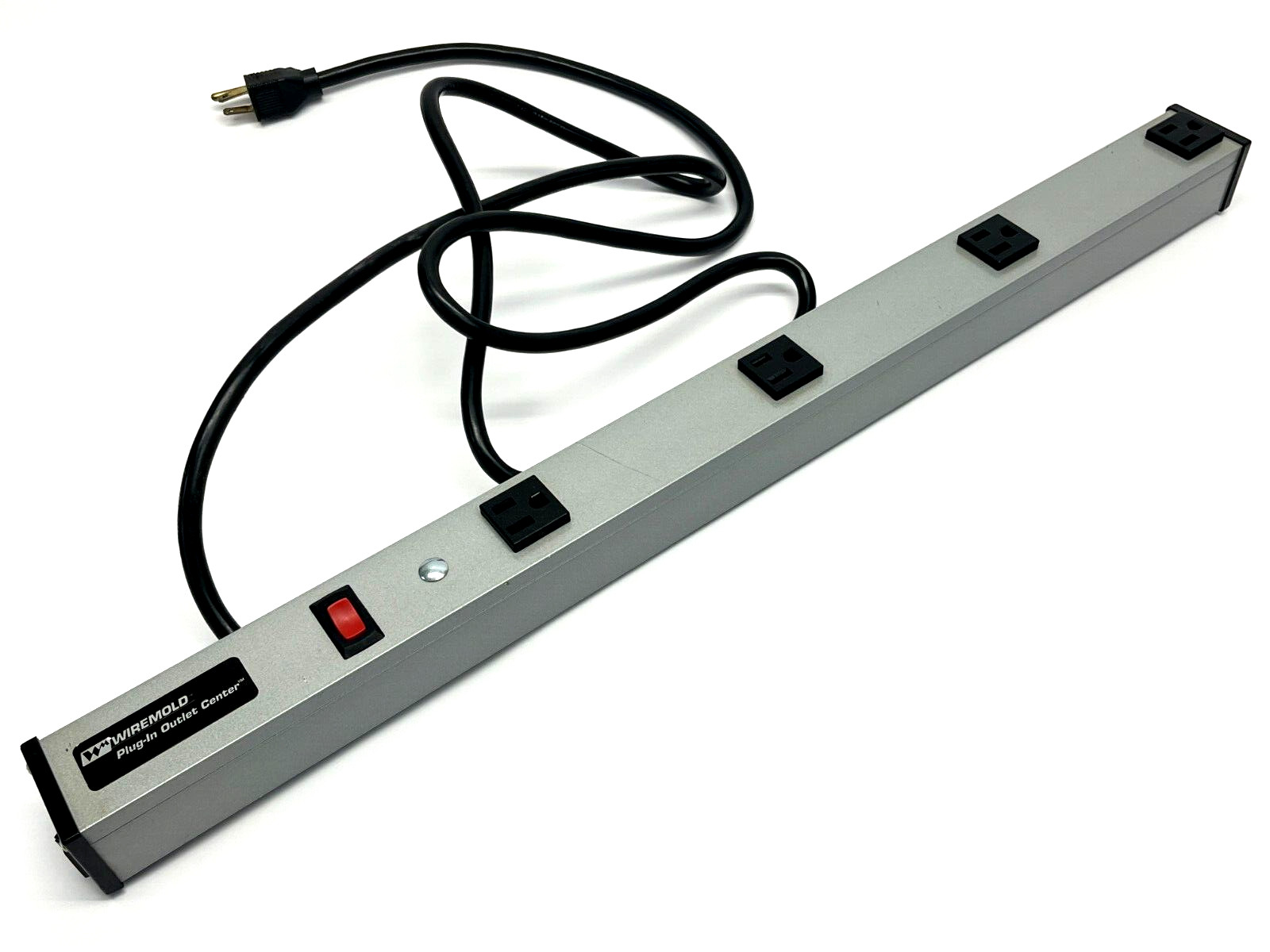 Wiremold UL2064BC 4-Port Power Strip 15A 120V