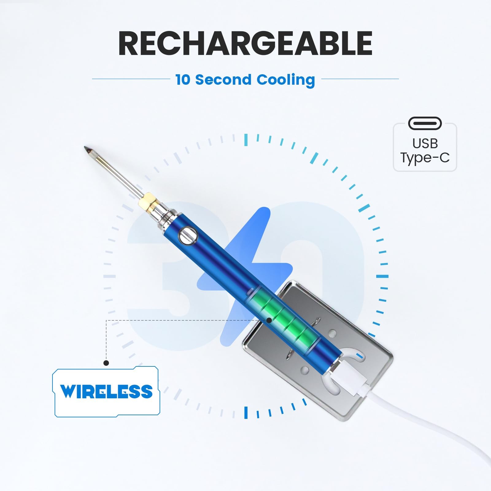 1100mAh Cordless Soldering Iron Kit Wireless Electric Pen Rechargeable Battery