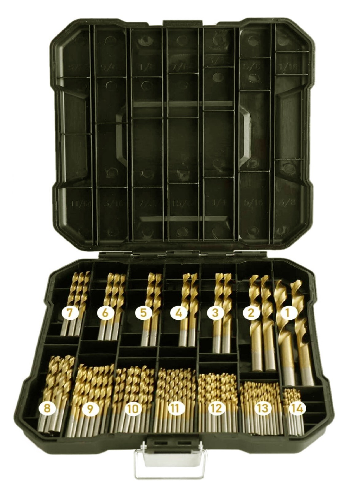 HSS Drill Bit Set Titanium Coated 230Pcs/99Pcs Round Shank Drill Metal Steel