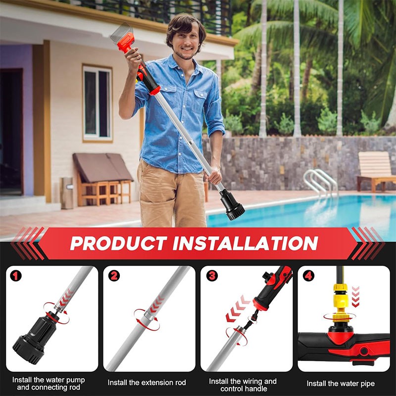 Brushless Cordless Stick Water Transfer Pump for Milwaukee Battery (No Battery)