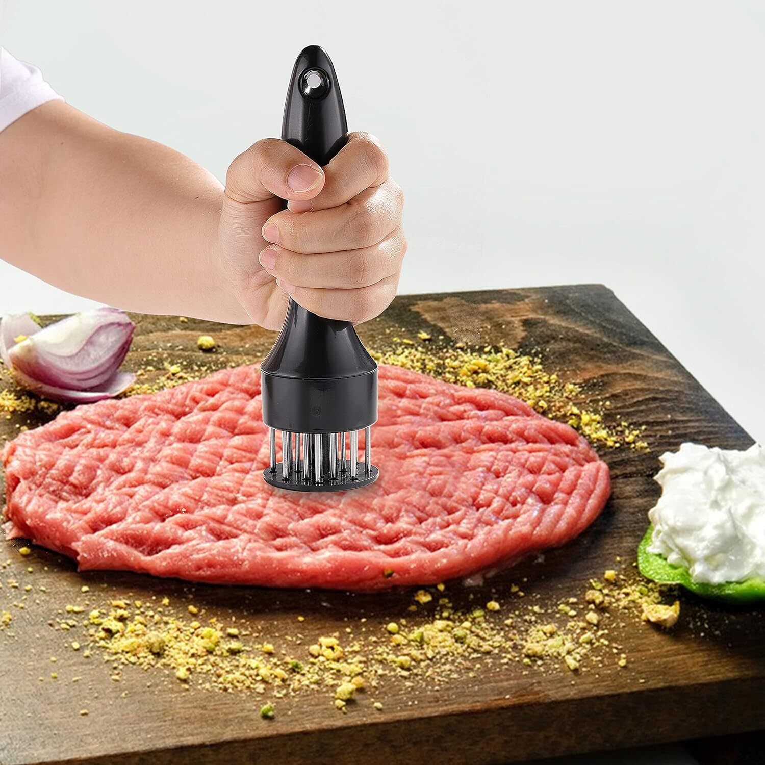 Meat Tenderizer Tool 21Needles Stainless Steel for Tenderizing Kitchen Tool USA