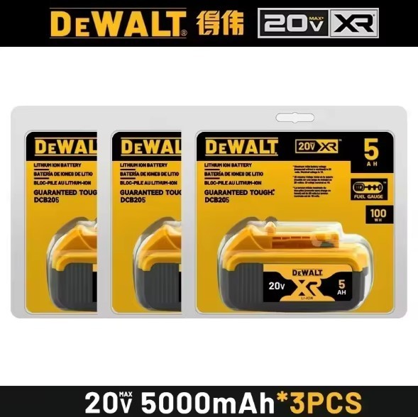 DEWALT Genuine 20V MAX FLEXVOLT 5Ah/6Ah Battery + Charger DCB606 DCB205 DCB206