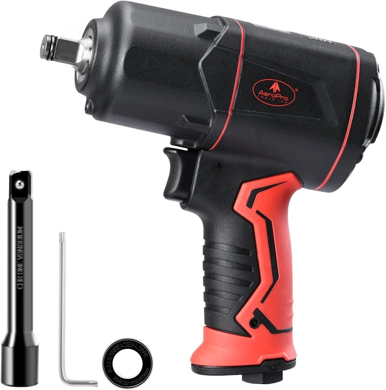 1/2-Inch Composite Air Impact Wrench(A315), Twin Hammer, 1290FT-LBS Max 8000RPM
