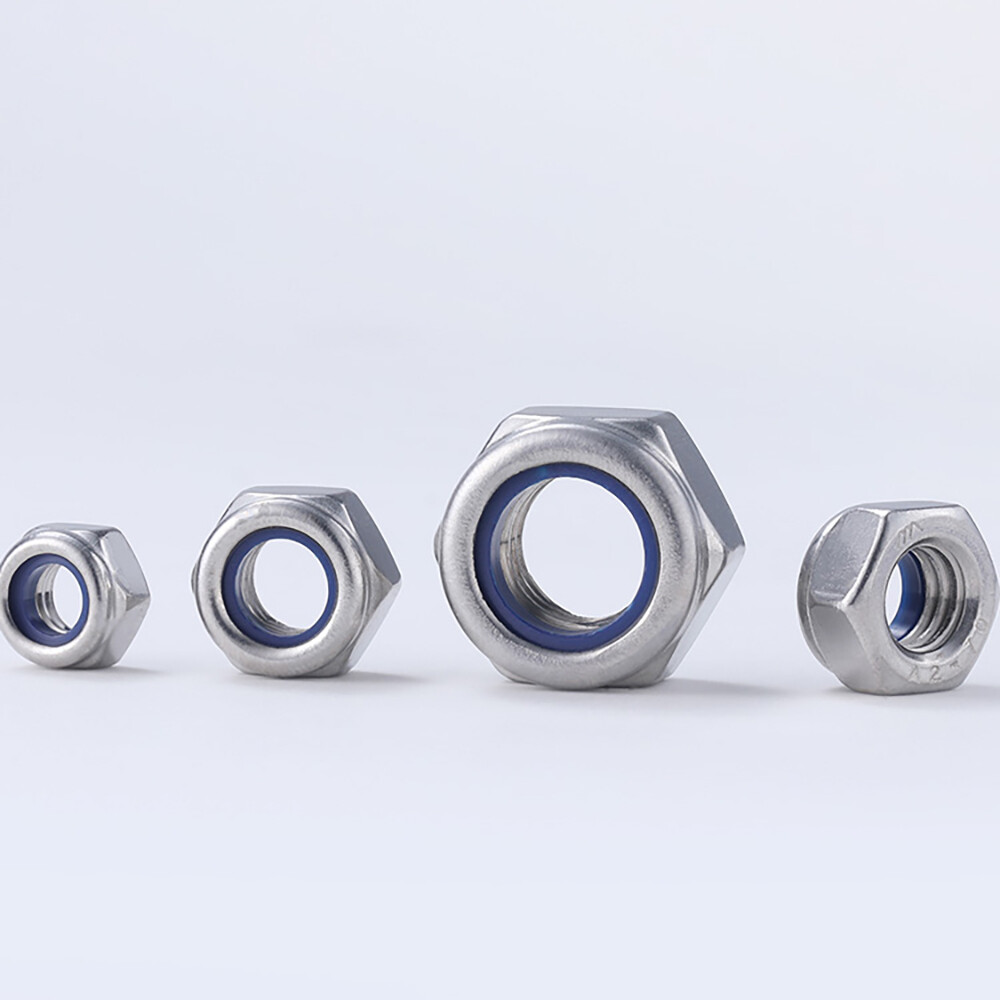 Nyloc Nylon Insert Locking Nuts A2 Stainless Steel M2,3,4,5,6,8,10,12,16,18,20