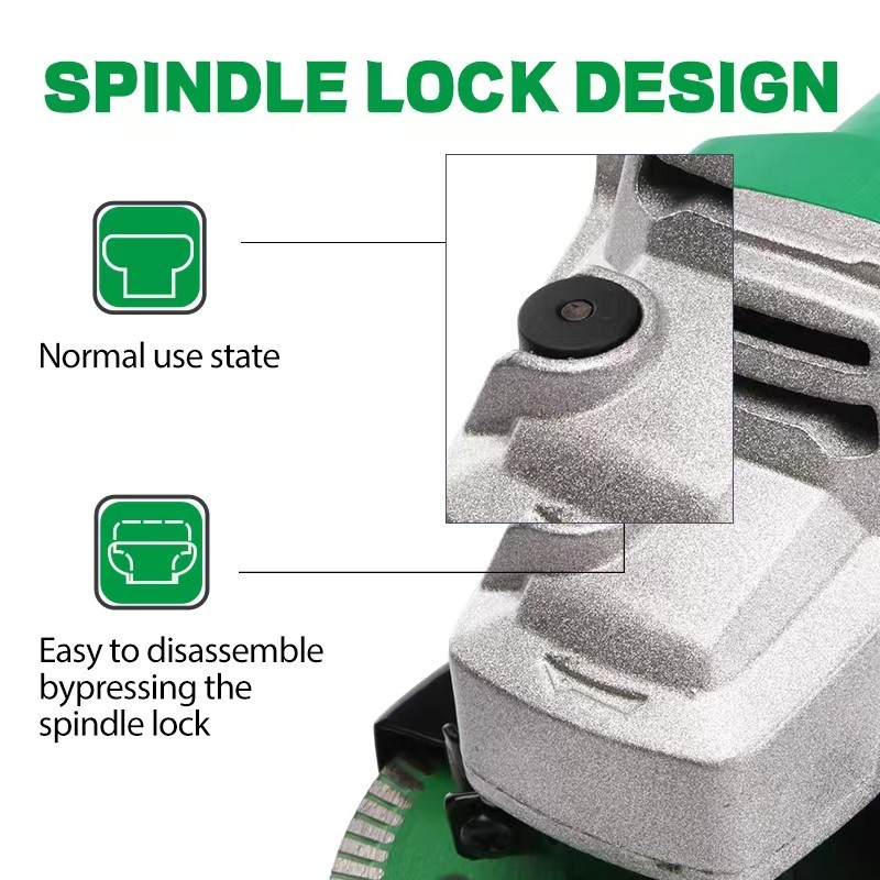 4.5″ Electric Angle Grinder Tool 850W 10000RPM High Speed Metal Cutting w/ Disc