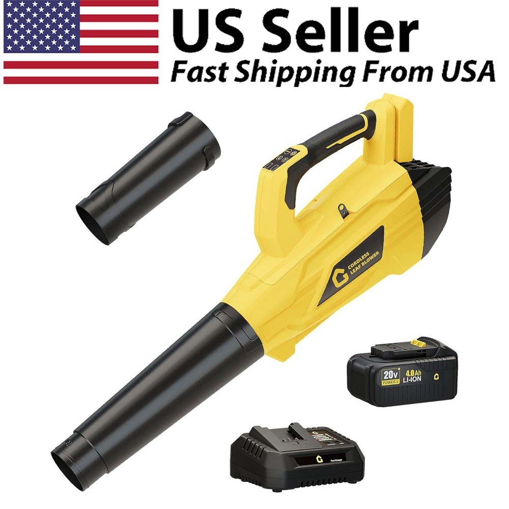 Brushless Cordless Leaf Blower/Mulcher/Vacuum 20V 250MPH 750CFM with 4Ah Battery
