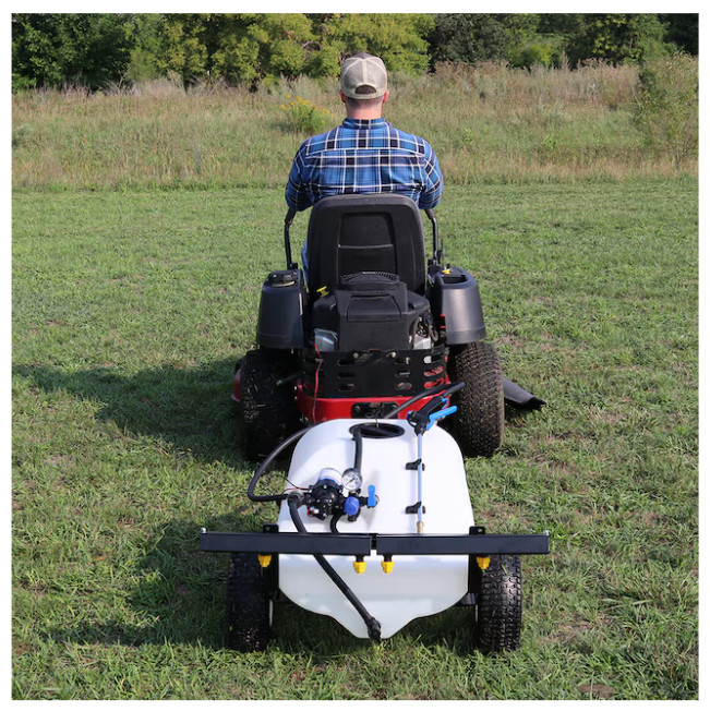 Master MFG 24 Gallon Deluxe Pull-Behind Broadcast Sprayer – 2.2GPM w 7 ft. Swath
