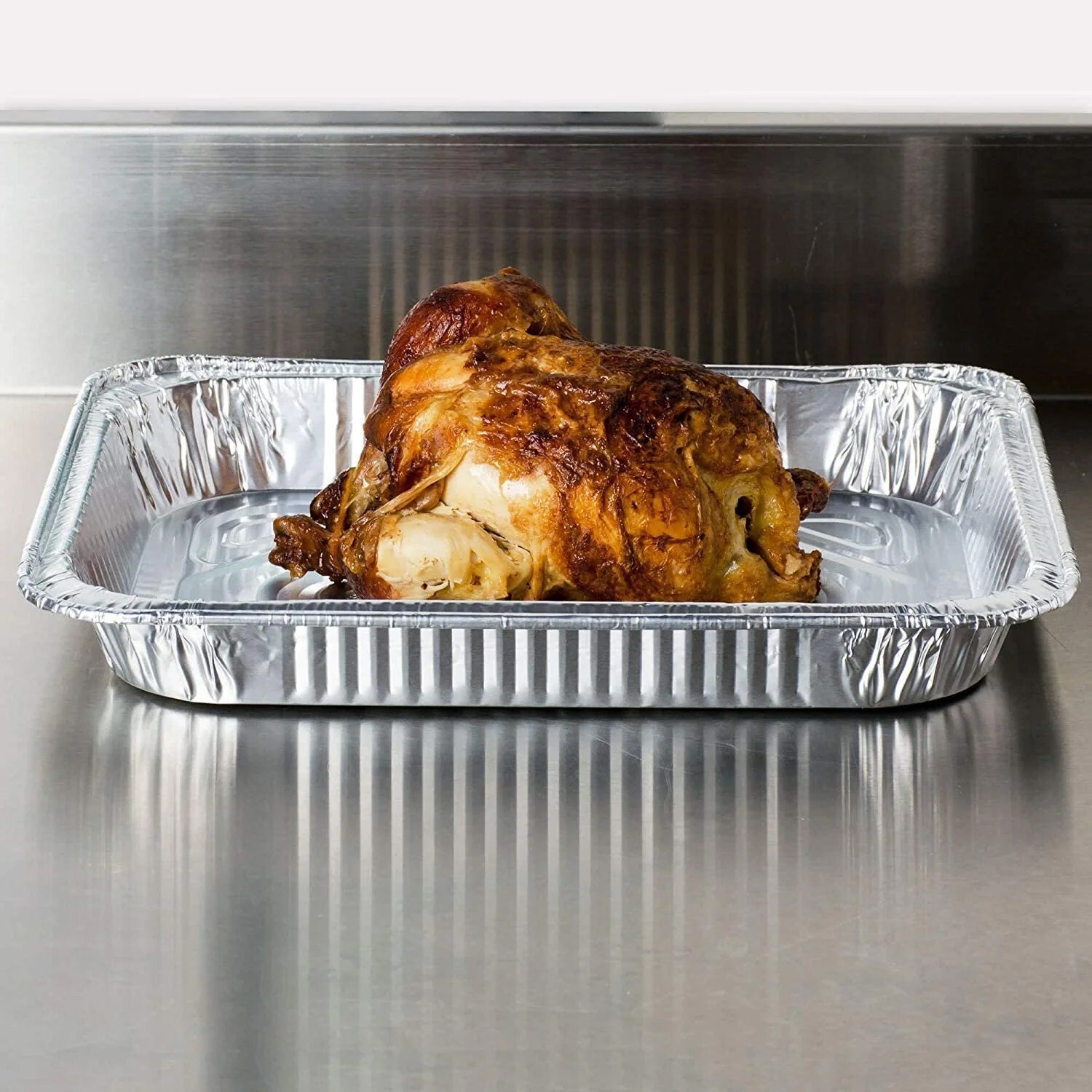 Aluminum Set of Pans Full Size Deep Foil Disposable Durable Large 18 X 14 X 3.5