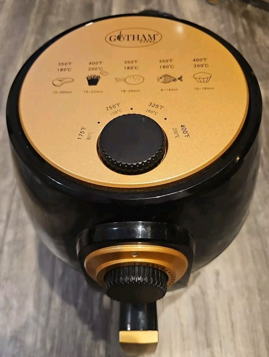 Gotham Steel-Air Fryer Auto Shutoff Dishwasher-Safe Parts With Basket Rapid Air