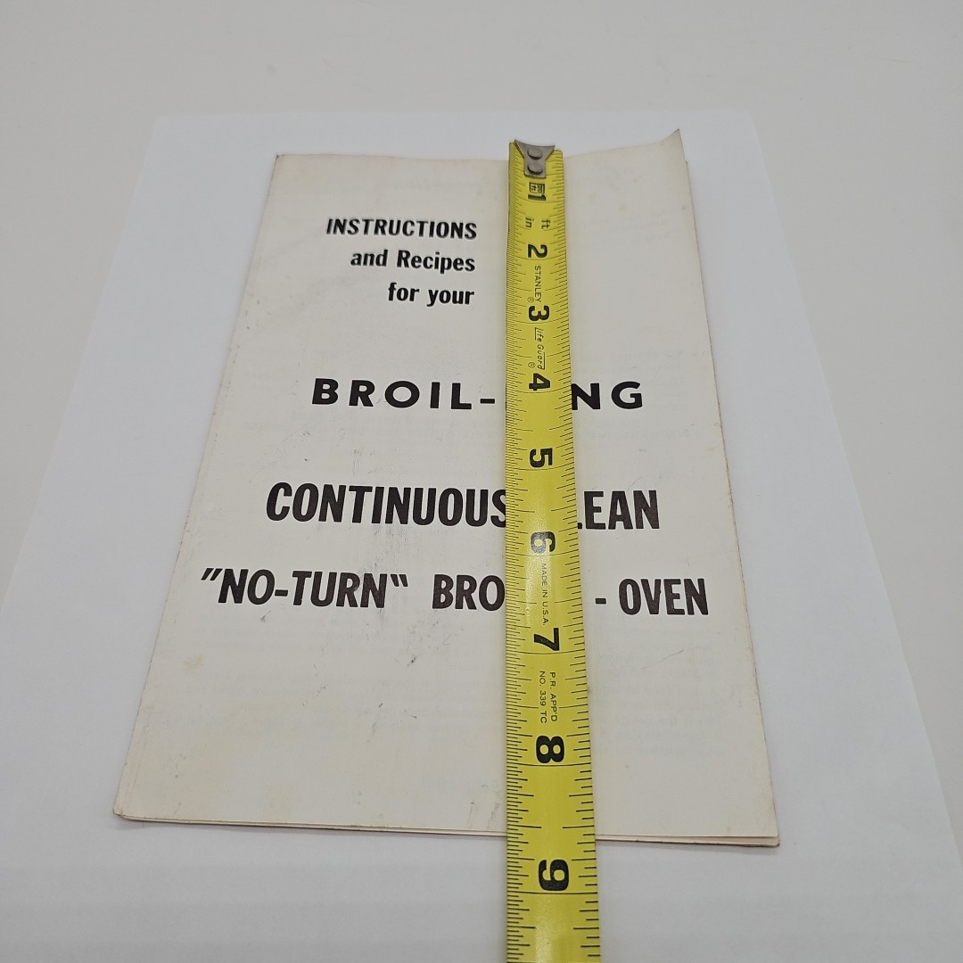 Vintage Broil-King Continious Clean No Turn Boiler Oven – Instructions / Manual