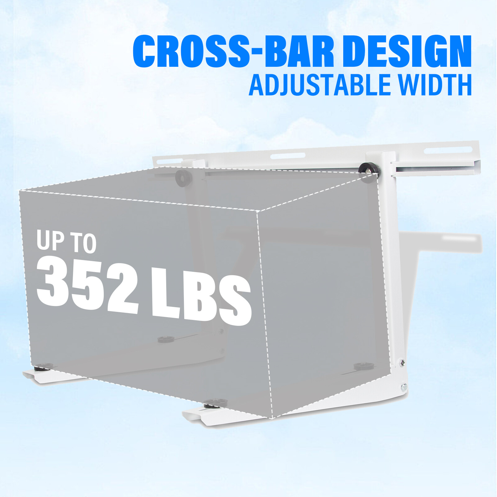 39.4″ Extension Wall Mounting Bracket for Mini Split Air Conditioner Ductless AC