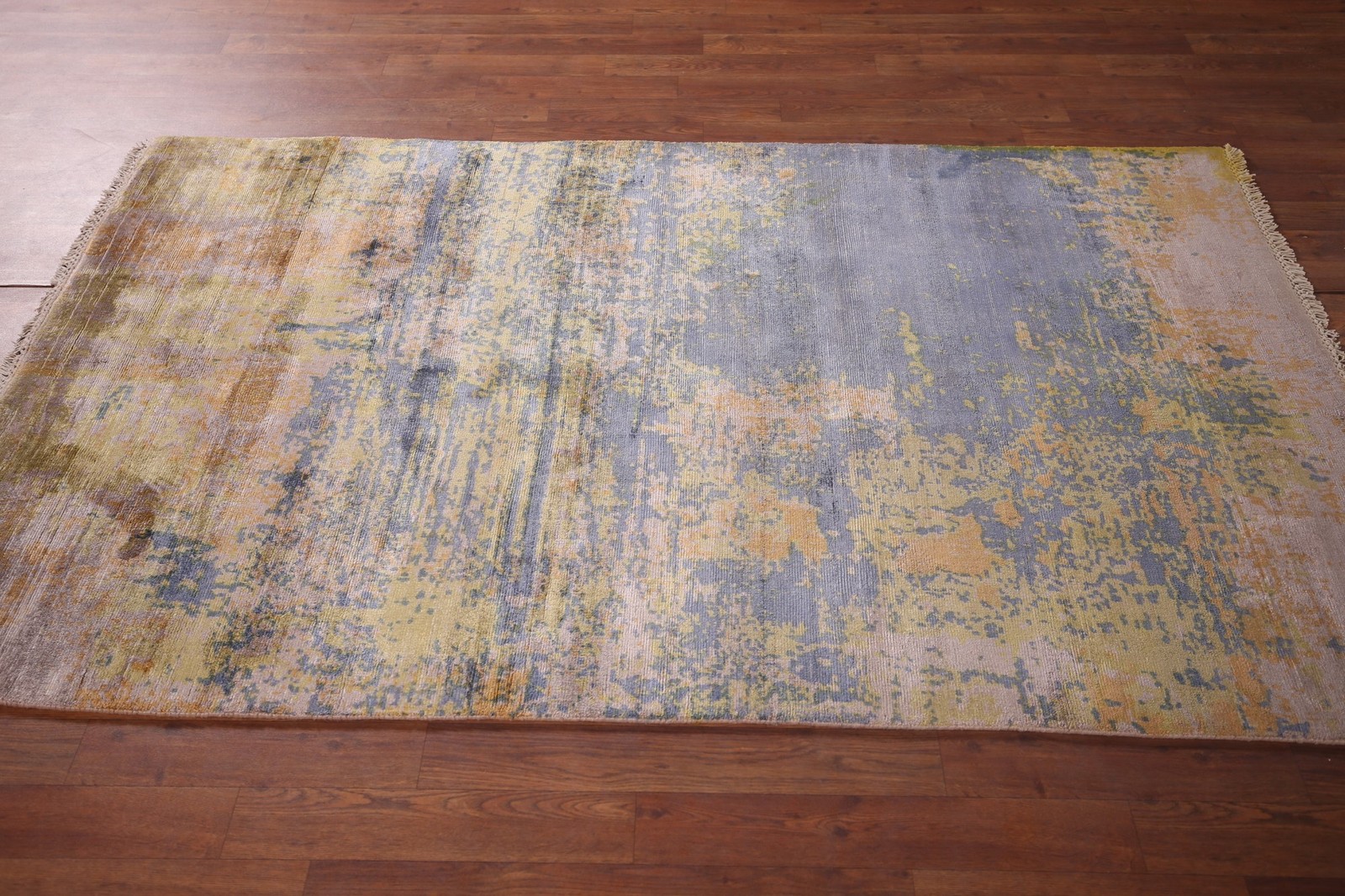 Contemporary Style Abstract Rug 4×7 Hand-knotted Wool Oriental for Any Room