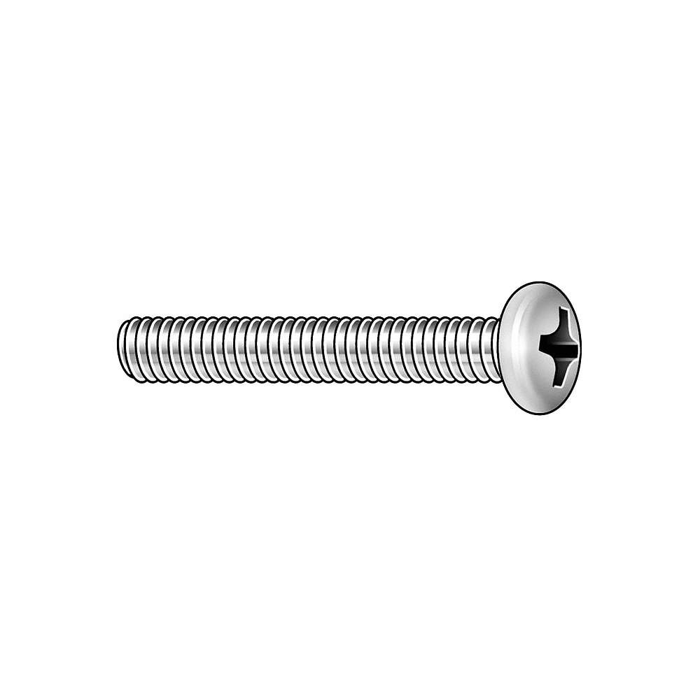 GRAINGER APPROVED 6GU13 MS,M6-1.00,Zinc Plated,14mm,100PK 6GU13