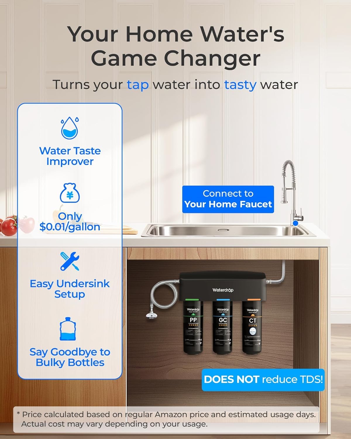Waterdrop TSA 8 Layer Under Sink Water Filter System