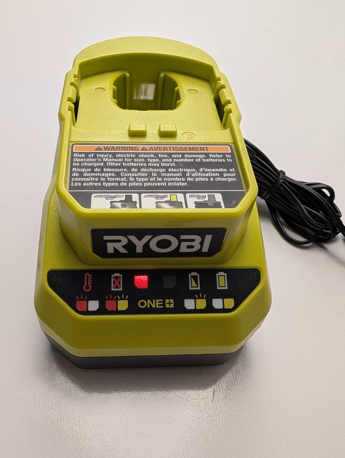 Ryobi Battery Charger OEM PCG002 Authentic 18V ONE+ Li-Ion ORIGINAL