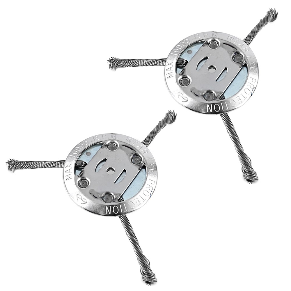 2Set Lawn Mower Steel Wire Grass Trimmer Head Brush Cutter Weed Eater Trimmer
