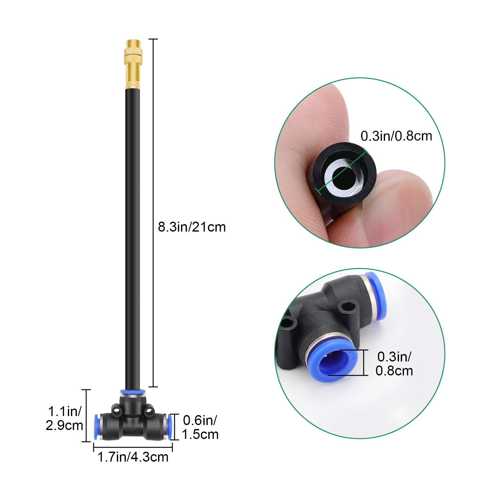 5/10pcs Garden Drip Irrigation System 360° Adjust Plant Hose Sprinkler Nozzles