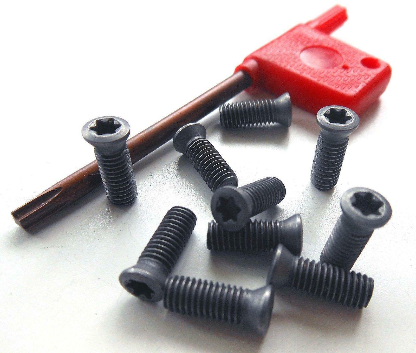 20pcs M4 x 12mm Insert Torx Screw for Carbide Inserts Lathe Tool & Screwdriver