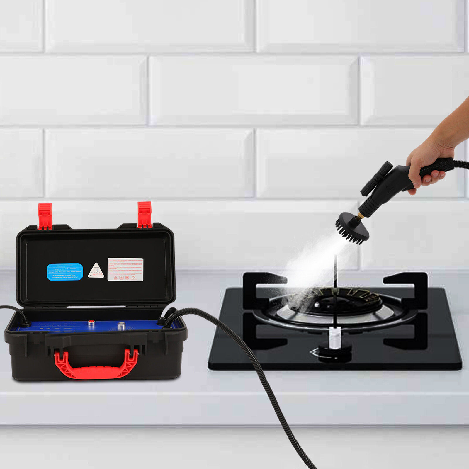 1700W Handheld Steam Cleaner High Temp Detailing Cleaning Machine for Home