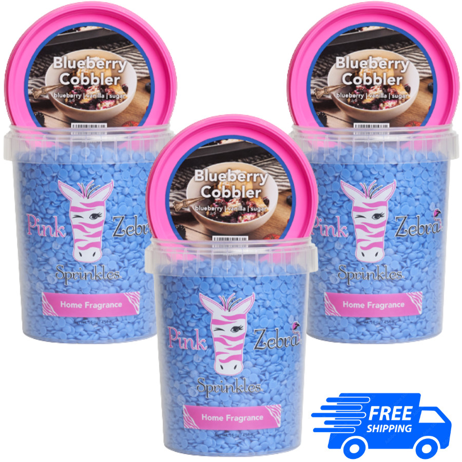 Pink Zebra Blueberry Cobbler Carton Sprinkles 16oz EXP:2028 – ( Pack Of 3 )