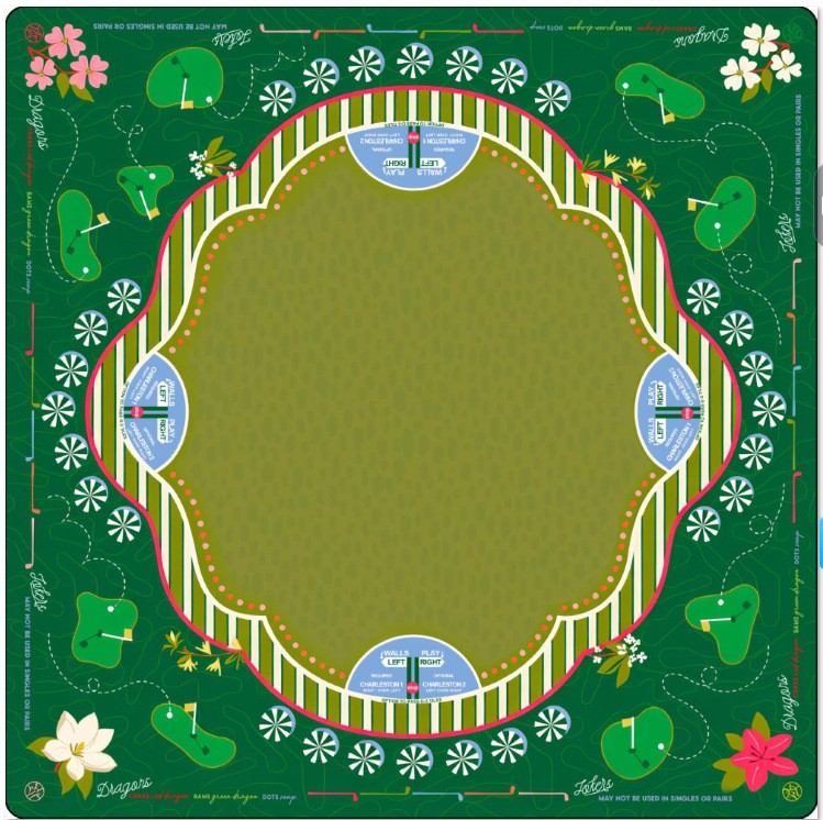 American Mahjong Diatomite Table Mat Non Slip Silent Rubber Base