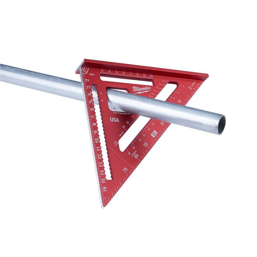 Milwaukee 16 in. x 24 in. Aluminum Framing Square with 7 in. Rafter Square