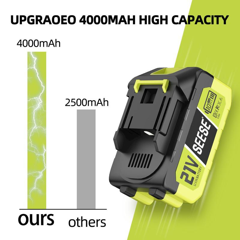 SEESE 21V Max Lithium Battery Pack Compatible with SEESE 21V Cordless Power Tool