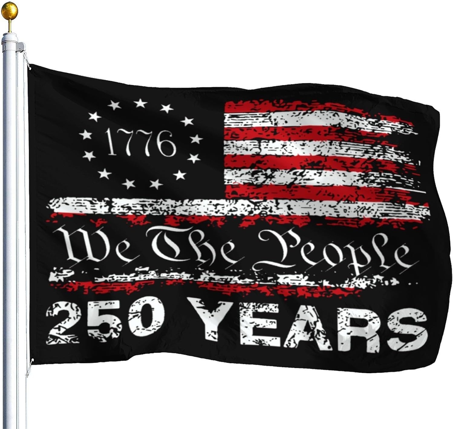 250 Years America Flag, 3X5 Ft, USA 250Th Anniversary Patriotic Design,1776-2026